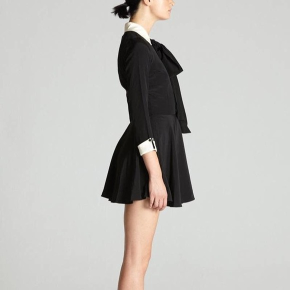 L'ÉCOLE DES FEMMES The Secrétaire Dress Black Size 12 - Picture 3 of 7